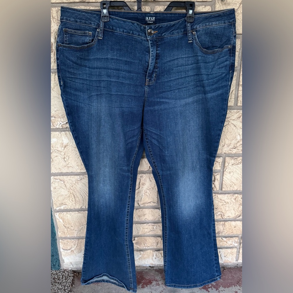 A.N.A Bootcut Dark Blue Denim Jeans Size 24 W